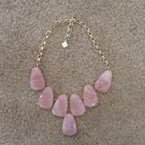 Kendra Scott pink stone statement necklace